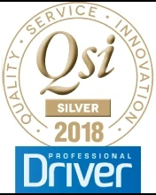 Professional Driver QSI Silver 2018 award badge